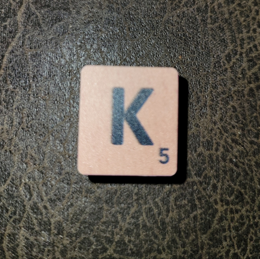 2/$10 Hasbro Scrubble/Scrabble Letter "K" Crocs Jibbitz Charm New
